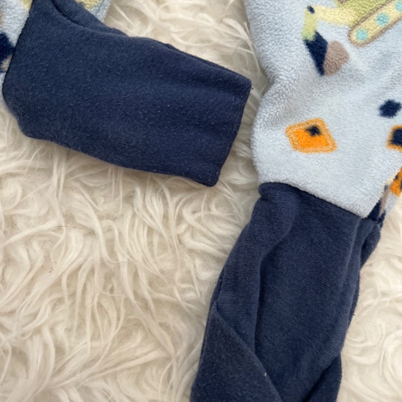 12 month Snugabye Construction Fleece Sleeper - Picture 3 of 7